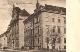 Nagyszeben, Hermannstadt, Sibiu; Justizpalais / Igazságügyi palota. Karl Engber kiadása / palace of justice (EK)