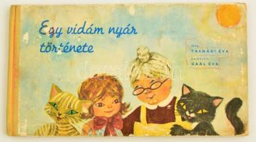Tasnádi Éva: Egy vidám nyár története. Gaál Éva rajzaival. Bp., 1962, Minerva. Kiadói kopottas illusztrált haránt alakú félvászon-kötés.