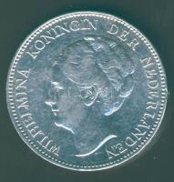 Hollandia 1924. 1G Ag "Wilhelmina" T:2