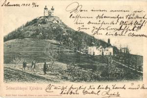 Selmecbánya, Banska Stiavnica; Kálvária. Ernst Zsigmond kiadása / calvary (ázott sarok / wet corner)