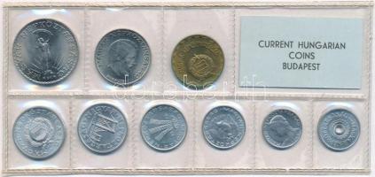 1974. 2f-10Ft (9xklf) érmés forgalmi sor fóliatokban T:1 Adamo FO7