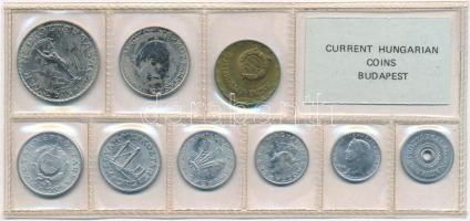 1976. 2f-10Ft (9xklf) érmés forgalmi sor fóliatokban T:1 kis patina Adamo FO9