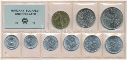 1979. 2f-10Ft (9xklf) érmés forgalmi sor fóliatokban T:1 Adamo FO12