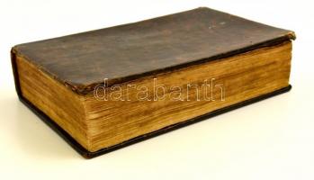 Szikszay György: Keresztyéni tanítások és imádságok. Pest, 1846, Trattner. Sérült bőrkötésben, egy o...