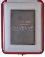 ~1973. "Csillebérc 25" Br plakett, eredeti dísztokban, hátoldalán gravírozva + jelvény (57...