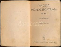 Reita Lambert: Virginia menyasszonysága. Fordította Moharné Dobó Éva. Félpengős regények. Bp., é.n.,...