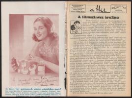 1930 A Hét című, színházzal, mozival foglalkozó képes hetilap 5 db száma (22, 23, 26-27, 41, 42)