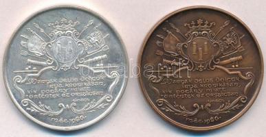 Fritz Mihály (1947- ) 1986. "Szeged felszabadítása a török alól" Ag és Br emlékérempár (35...