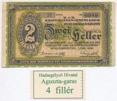 Boldogasszony / hadifogolytábor 1916. május 1. 2f arab sorozat és sorszámmal + DN Hamis 4f "Had...