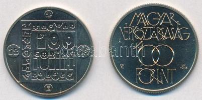 1983. 100Ft alpakka "Czóbel Béla" eredeti tokban, tanúsítvánnyal + 1985. 100Ft alpakka &qu...