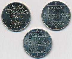 1985. 100Ft alpakka "Kulturális Fórum" + 1985. 100Ft alpakka "Természetvédelem - Vadm...