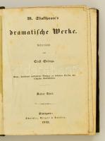 Schakspeares dramatische Werke. 3. köt. Stuttgart, 1842. Kissé kopott vászonkötésben.