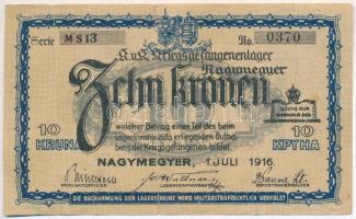 Nagymegyer / hadifogolytábor 1916. július 1. 10K "MS13 0370" T:III- szakadás
Adamo HHN-1....