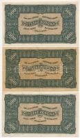 1923. 500K "Magyar Pénzjegynyomda Rt. Budapest" nyomdahely jelöléssel (3x) T:II-,III