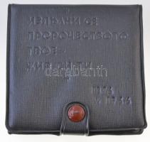 Bulgária 1966. "Hriszto Botev 1848-1876 / 1966 Radetzky - 1876" aranyozott fém emlékérem e...