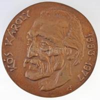 Tőrös Gábor (1934-) DN "Kós Károly" Br emlékplakett (117mm) T:2