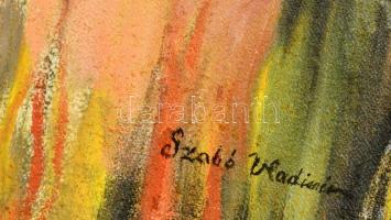 Szabó jelzéssel: Szerelmeskedők. Olaj, vászon, 50×38 cm