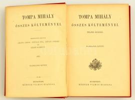 Tompa Mihály összes költeményei. 3. köt. Bp., 1870, Méhner. Díszes vászonkötésben, jó állapotban