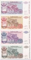 Horvátország / Krajna Szerb Köztársaság 1993. 5000D + 50.000D + 100.000D + 500.000D + 5.000.000D + 1...
