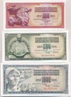 Jugoszlávia 1968. 5D + 10D + 1978. 20D + 1981. 50D + 1986. 100D + 1978. 500D + 1000D T:I-II
Yugosla...