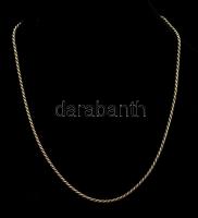 Ezüst(Ag) vékony walles nyaklánc, jelzett, h: 46 cm, nettó: 6,1 g