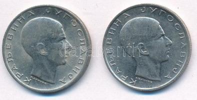 Jugoszlávia 1938. 10D Ni (2x) T:1-,2 egyiken kis patina
Yugoslavia 1938. 10 Dinara Ni (2x) C:AU,XF ...