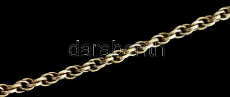 Ezüst(Ag) duplaszemes nyaklánc, jelzett, h: 60 cm, nettó: 9,7 g