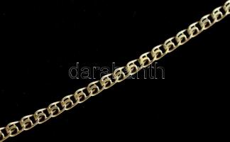 Ezüst(Ag) vékony lapos nyaklánc, jelzett, h: 40,5 cm, nettó: 2,9 g