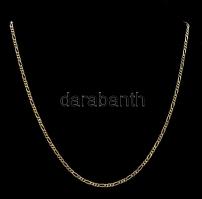 Ezüst(Ag) figaro nyaklánc, jelzett, h: 57 cm, nettó: 7,7 g