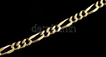 Ezüst(Ag) figaro nyaklánc, jelzett, h: 57 cm, nettó: 7,7 g