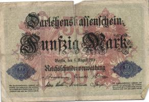 Német Birodalom 1908. 100M (10x) + 1914. 50M (10x) T:II,II/III,III