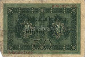 Német Birodalom 1908. 100M (10x) + 1914. 50M (10x) T:II,II/III,III