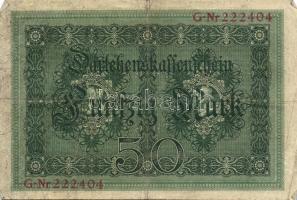 Német Birodalom 1908. 100M (10x) + 1914. 50M (10x) T:II,II/III,III