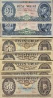 Kis forint tétel 20Ft 1969,1980. + 50Ft 1969,1980,1983,1986,1989. + 100Ft 1957,1968,1980,1984,1989,1...