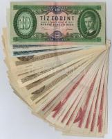 26db-os forint bankjegy tétel 10-20-50-100 forintos címletek T:II,III nagyrészt szép, ropogós papírral