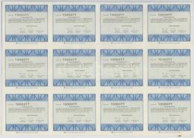 Göd 1994-1995. "HB Westminster Kárpótlási Jegy Befektető Részvénytársaság" részvénye 1000F...