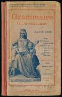 Claude Augé: Grammaire Cours Élémentaire. Paris, 1918, Larousse. Átkötött félvászon-kötés, kopottas borítóval.