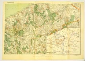 cca 1920 Balaton és környéke 4. lap, rajta a Balatonhoz vezető vasutak vázlatos térképével, Bp., M. Kir. Állami Térképező Intézet, 39x57 cm.