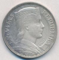 Lettország 1931. 5L Ag T:2 
Latvia 1931. 5 Lati Ag C:XF 
Krause KM#9