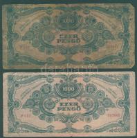 1945. 1000P (5x) benne 3db "egyenes tetejű" 3-sal T:III,IV