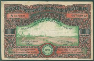 1926. "Községi Tisztviselők Országos Egyesülete" tárgysorsjátéka 10.000K T:II