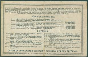 1926. "Községi Tisztviselők Országos Egyesülete" tárgysorsjátéka 10.000K T:II