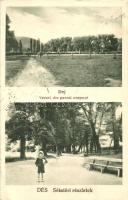 Dés, Dej; Sétatéri részletek / Vederi din parcul orasului / promenade park 1940 Dés visszatért So. Stpl