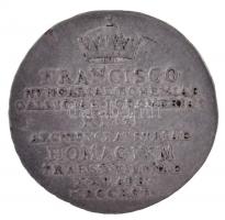 Ausztria 1792. "II. Ferenc koronázási zseton" Ag zseton (2,18g/20mm) T:2 ph.,patina
Austr...
