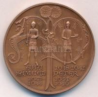 Fritz Mihály (1947-) 1994. "MÉE Székesfehérvár - Aba Sámuel és Péter" Br emlékérem (42,5mm...