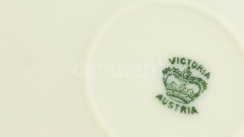 Victoria Austria süteményes készlet, matricás, jelzett, kopásokkal, d: 18 ill. 27,5 cm