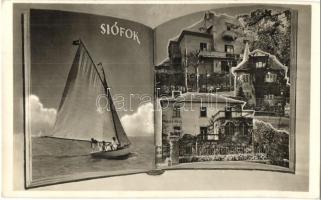 1948 Siófok, nyitott könyv, vitorlás, Lujza villa