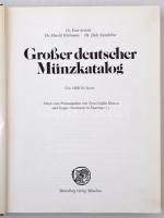 Dr. Paul Arnold - Dr. Harald Küthmann - Dr. Dirk Steinhilber: Grosser deutscher Münzkatalog - von 1800 bis heute. Battenberg Verlag München, 1982. Hetedik kiadás. Borító nélkül, szép állapotban.