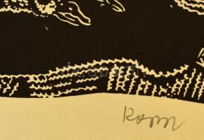 Kopasz Márta (1911-2011): Kopasz Márta metszetei. Linó metszetekkel ( 16 db), jelzettek,  dedikáláss...