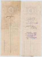 1936-1939. 16db kitöltött váltó aranypengőről, bélyegzésekkel T:II,II-,III,III- egy lyukas